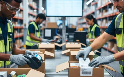 Etiquetas adesivas em processos industriais e logísticos